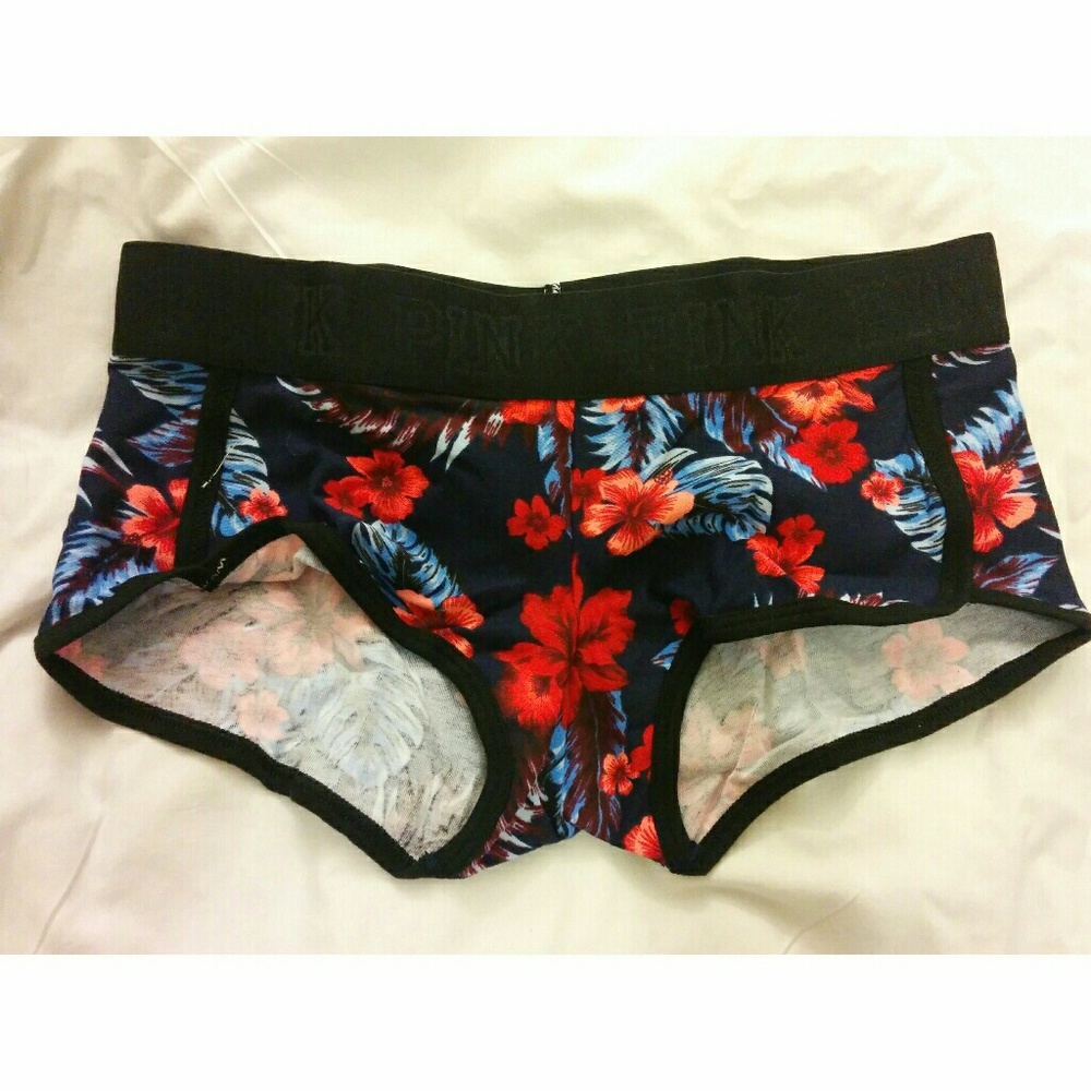Victoria's Secret VS Pink Boyshort Hawaiian Floral